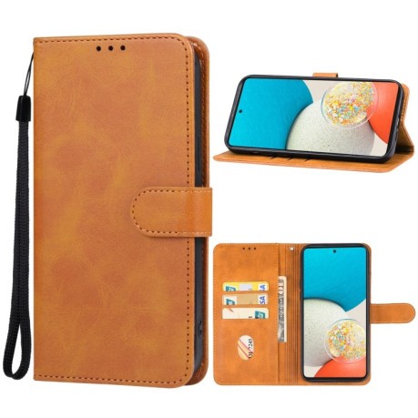 Чехол-книжка EsCase для Samsung Galaxy A54 5G - коричневый