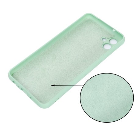 Силіконовий чохол Solid Color Liquid Silicone на Samsung Galaxy A04 - зелений