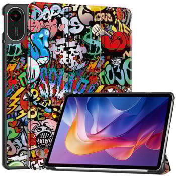 Чехол-книжка 360 Rotation Stand Smart Leather для Xiaomi Redmi Pad 2 - Graffiti