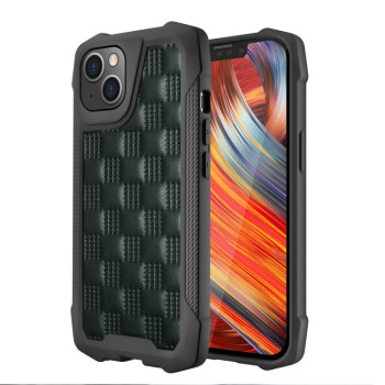 Противоударный чехол 3D Embossed Non-slip для iPhone 14/13 - зеленый