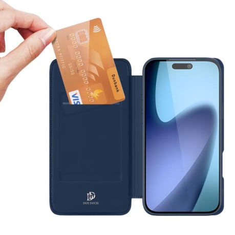 Чехол- книжка DUX DUCIS Skin Pro Series на iPhone 17 - синий