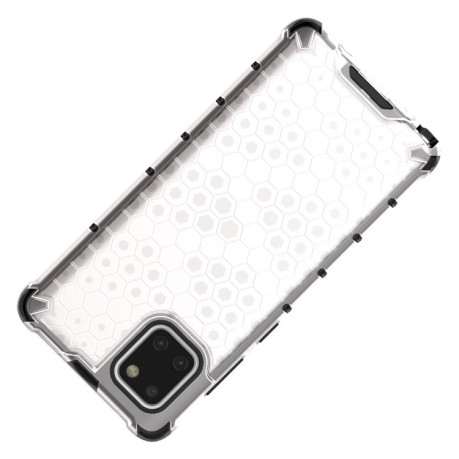 Противоударный чехол Honeycomb на Samsung Galaxy S10 Lite - белый