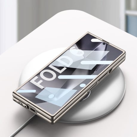 Противоударный чехол Wrist Strap Holder на Samsung Galaxy  Fold 6 - Titanium Gray