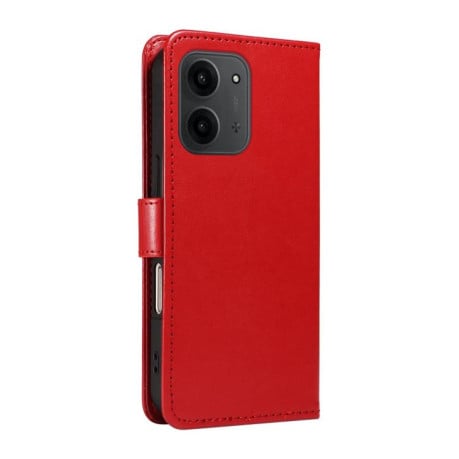 Чехол-книжка Cat Embossing Pattern на Xiaomi Redmi 15C 5G / 4G EU 173mm - красный