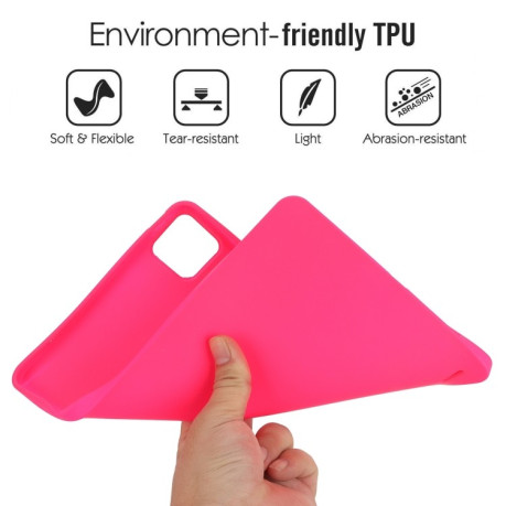 Чохол Oil Spray Skin-friendly TPU Tablet Case для Xiaomi Pad 6/6 Pro - пурпурно-червоний