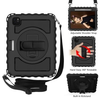 Противоударный чехол 360 Degree Rotation Combination на iPad Air 10.9 2022/2020 - черный