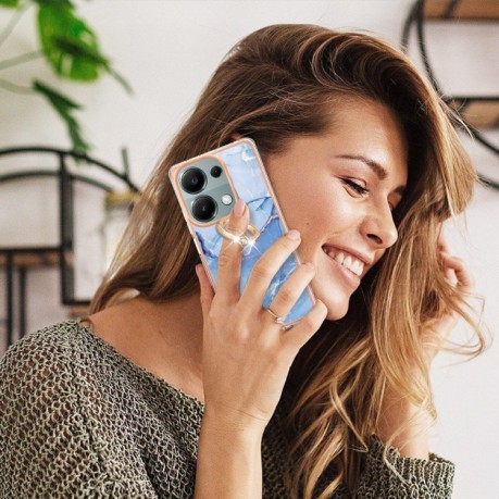 Протиударний чохол Electroplating IMD для Xiaomi Redmi Note 13 Pro 4G/Redmi Note Redmi Note 14S/ 13 Pro 4G / POCO M6 Pro 4G - Blue