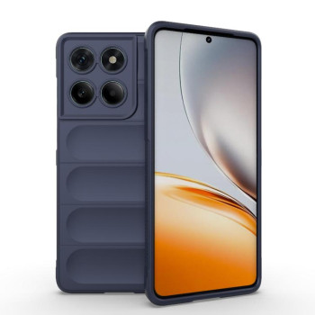 Силиконовый чехол Magic Flannel для Motorola Edge 60 Fusion 5G - синий