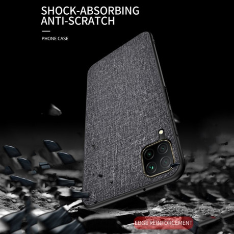 Противоударный чехол Cloth Texture на Samsung Galaxy M53 - черный