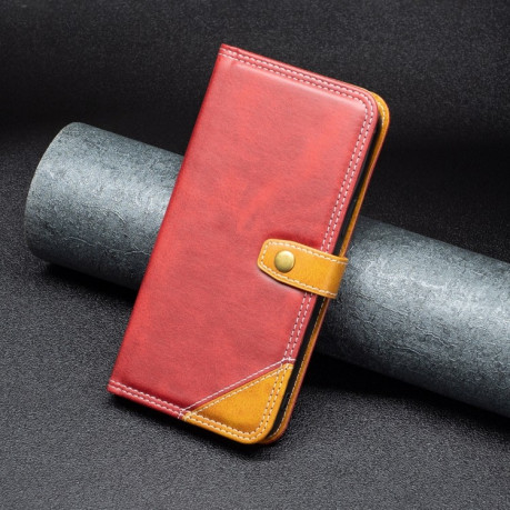 Чохол-книжка Matching Double Sewing для Samsung Galaxy A54 5G - червоний