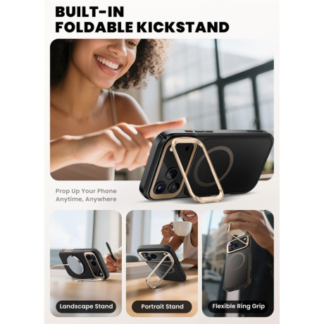 Оригинальный чехол Supcase IBLSN Ares Flip Mag с MagSafe на iPhone 17 Pro - Gold