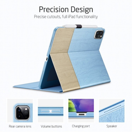Чехол-книжка ESR Simplicity Series Horizontal на iPad iPad Air 11 (2024)/Air 4  10.9 (2020)/Pro 11 (2018)/Pro 11 (2020)- голубой