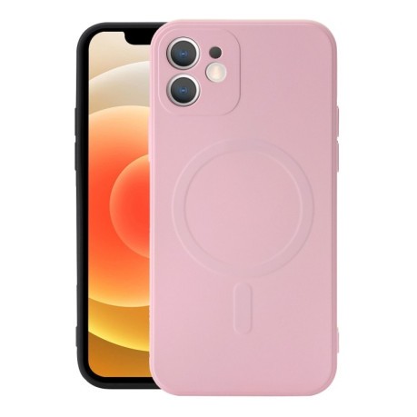 Протиударний чохол Liquid Silicone Full (Magsafe) для iPhone 12 Pro - рожевий