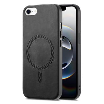 Чохол Solid Color Retro Magsafe для iPhone 16e - чорний