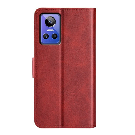 Чехол-книжка Dual-side Magnetic Buckle для  Realme GT Neo 3 - красный