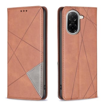 Чехол-книжка Rhombus Texture на Xiaomi Redmi A5 4G 171.7mm - коричневый
