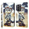Чехол-книжка 3D Painting для Samsung Galaxy A24 4G/A25 5G - Naughty Cat