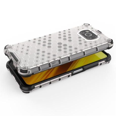Противоударный чехол Honeycomb на Xiaomi Poco X3 / Poco X3 Pro - серый