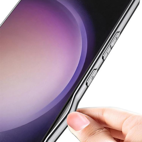 Протиударний чохол GKK Leather Electroplating Supersonic Speed Shockproof для Samsung Galaxy S25 Ultra 5G - чорний