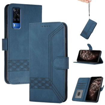 Чохол-книжка Cubic Skin Feel Flip Leather на Vivo Y53s 4G/Y51a/Y33 4G - синій