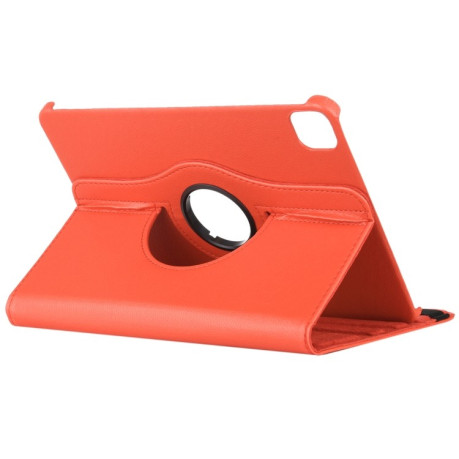 Кожаный чехол Litchi Texture 360 Rotating на iPad Air 4 10.9 2020/Pro 11 2021/2020/2018 - оранжевый