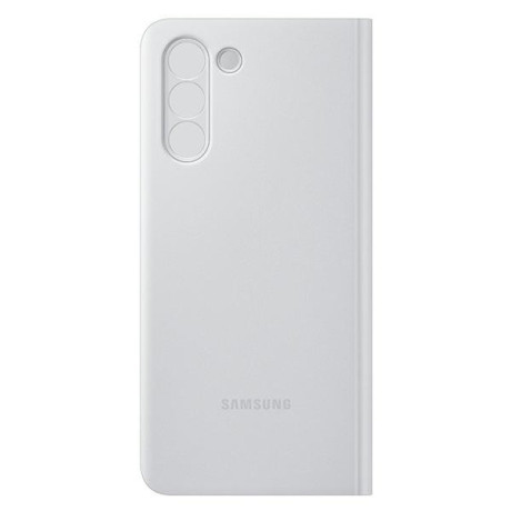 Оригинальный чехол-книжка Samsung Clear View Standing Cover для Samsung Galaxy S21 Plus grey
