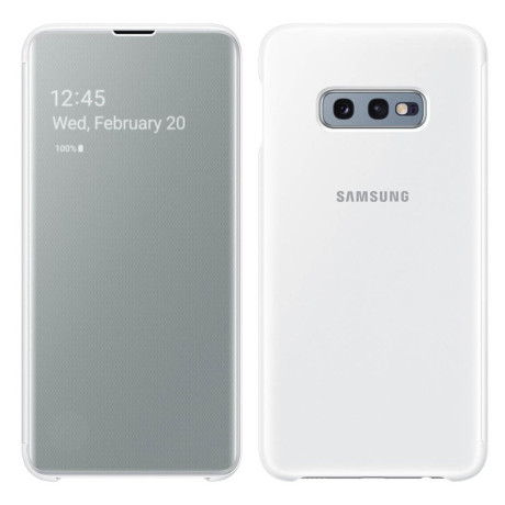 Оригінальний чохол Samsung Clear View Cover Samsung Galaxy S10e white (EF-ZG970CWEGRU)