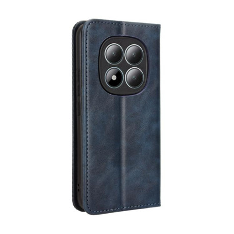 Чехол-книжка Magnetic Buckle Retro для Redmi Note 15 Pro 4G Global 165.8mm — синий