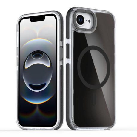 Чехол Dual-Color Gradient Discolor MagSafe для iPhone 16e - черный