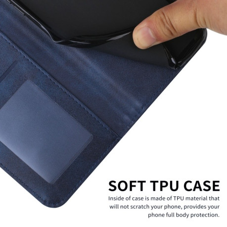 Чохол-книжка Stitching Calf Texture для Infinix Hot 50 Pro+ 4G - синій