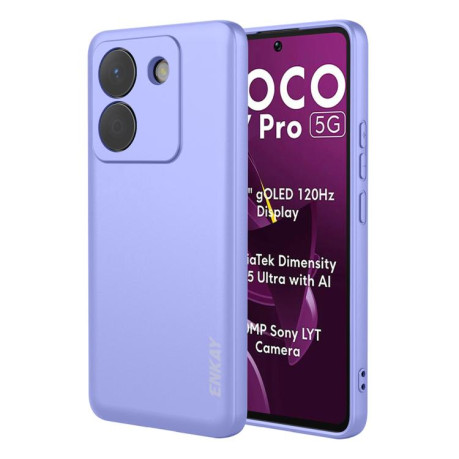 Силиконовый чехол ENKAY Liquid Silicone на Xiaomi Poco M7 Pro - фиолетовый