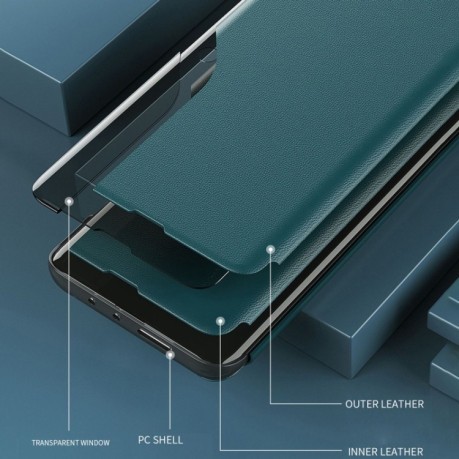 Чехол-книжка Clear View Standing Cover на Samsung Galaxy A13 4G - синий