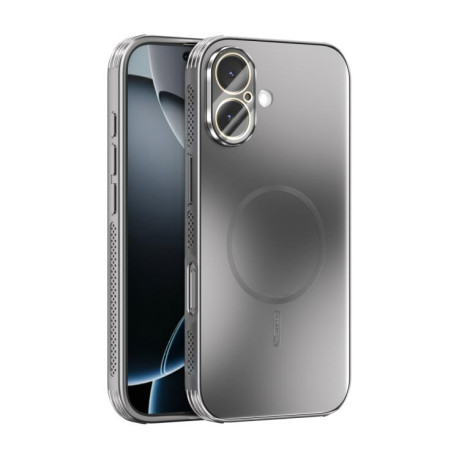 Противоударный чехол ABEEL Heat Dissipation Frosted MagSafe для iPhone 17 - серебристый