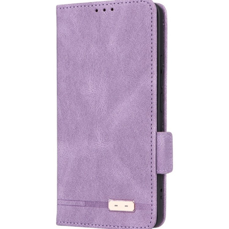 Чехол-книжка Magnetic Clasp Flip для Xiaomi Poco F6 - фиолетовый