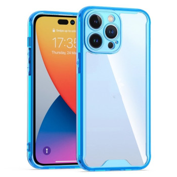 Противоударный чехол Acrylic Clear для iPhone 14 Pro - синий
