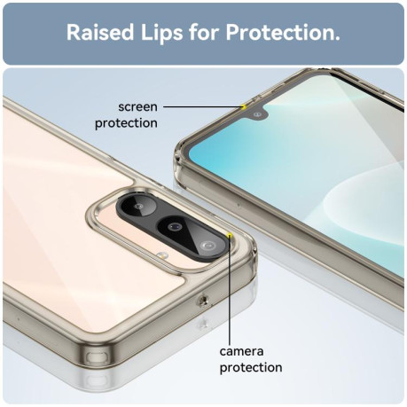 Противоударный чохол Colorful Acrylic Series для Samsung Galaxy M16 5G - серый