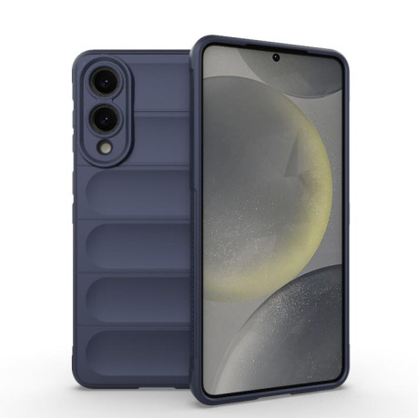 Силіконовий чохол Magic Flannel для Samsung Galaxy S25 Edge 5G - синій