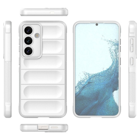 Силіконовий чохол Magic Flannel для Samsung Galaxy S24 5G - білий