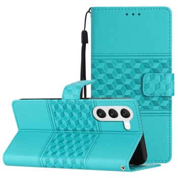 Чохол-книжка Diamond Embossed Skin Feel для Samsung Galaxy S23 5G - синій
