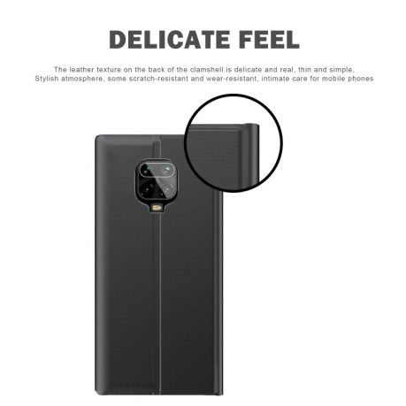 Чохол-книжка Clear View Standing Cover на Xiaomi Redmi Note 9S / Note9 Pro / Note 9 Pro Max - чорний