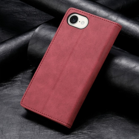 Чехол-книжка Business Solid Color Magnetic RFID Leather на iPhone 16e - красный