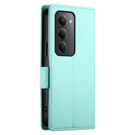 Чохол-книжка Side Buckle Magnetic Frosted Leather на Xiaomi Redmi 15 5G / 4G EU 171mm - зелений