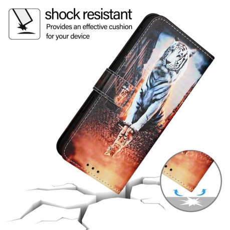 Чохол-книжка Pattern Plain Weave для Samsung Galaxy S24 FE 5G - Cats And Tigers