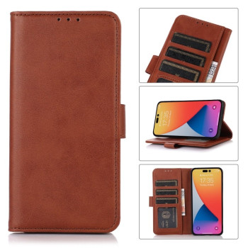 Чохол-книжка Cow Texture для iPhone 14 Pro Max - коричневий