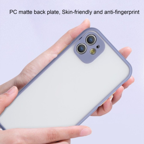 Протиударний чохол Straight Side Skin Feel для iPhone 11 Pro Max - фіолетовий