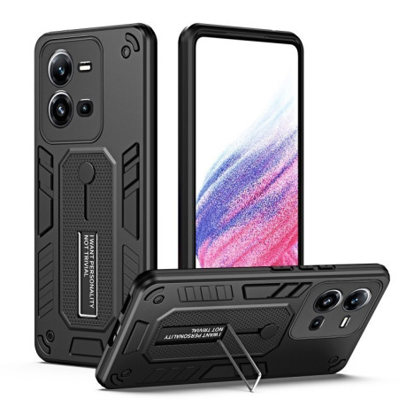 Протиударний чохол Variety Brave Armor Finger Loop Holder для Vivo V25 5G / V25e - чорний