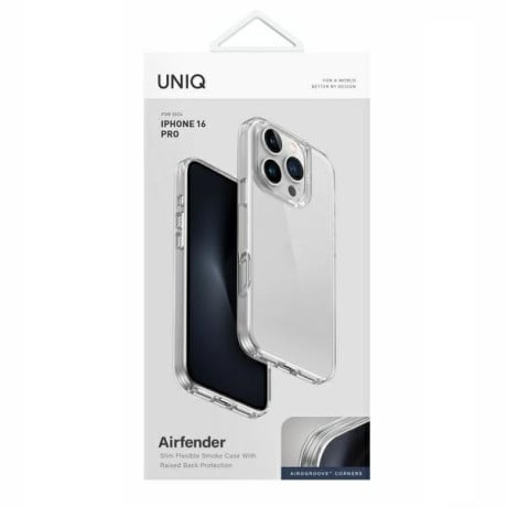 Оригинальный чехол UNIQ Air Fender на iPhone 16 Pro - Clear