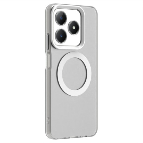 Противоударный чехол MagSafe Holder PC Hybrid для Realme C61/C63/Note 60/Note 60x - белый