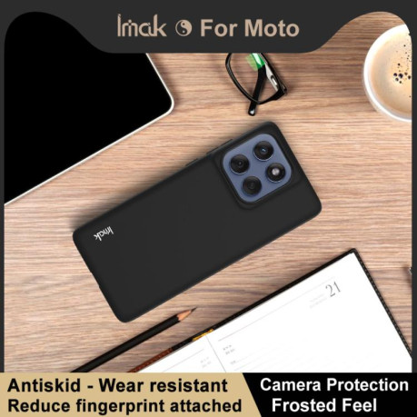Протиударний чохол IMAK UC-3 Series Shockproof Frosted TPU на Motorola Edge 60 Fusion 5G - чорний