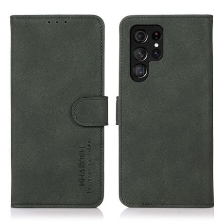 Чохол-книжка KHAZNEH Matte Texture для Samsung Galaxy S25 Ultra 5G - зелений